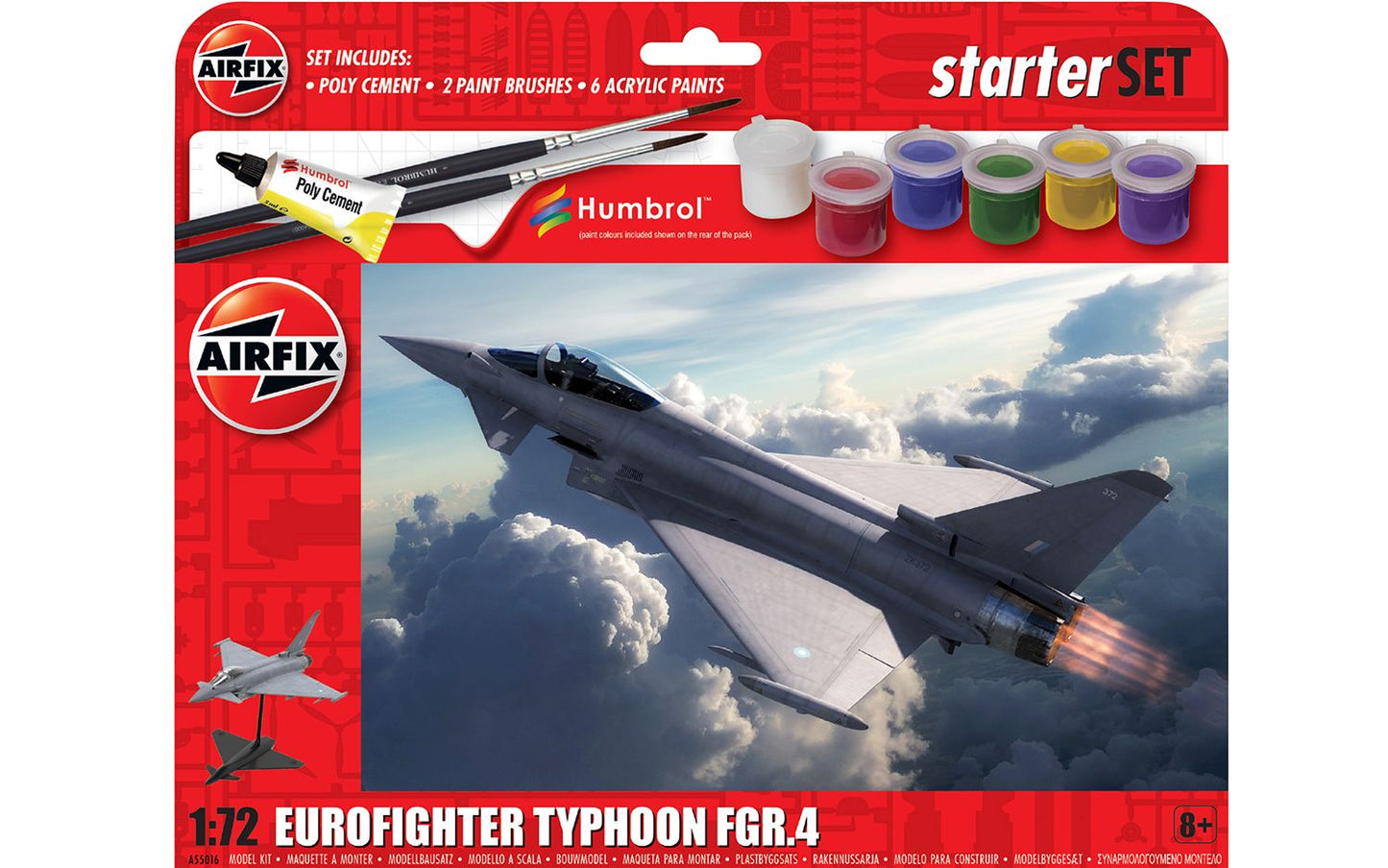Airfix A55016 1:72 Eurofighter Typhoon FGR.4 Starter Set - Chester Model Centre