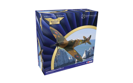 Corgi AA29203 Supermarine Spitfire T9 - SM520 - Spitfires.com - Goodwood Aerodrome 1:72 Scale die-cast metal kit - Chester Model Centre
