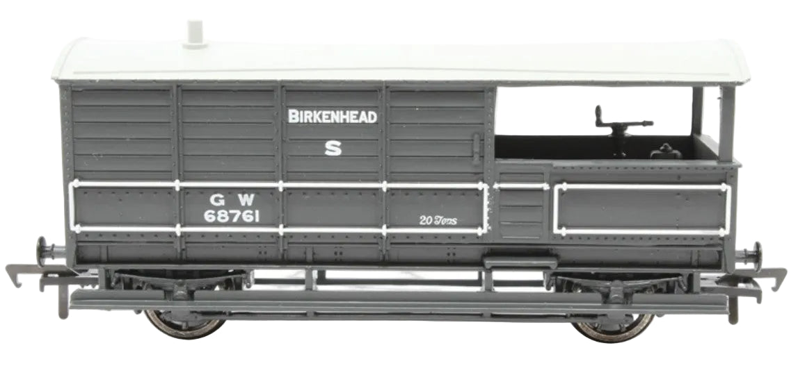 BACHMANN 33-300E 20T TOAD Brake Van GWR Grey BIRKENHEAD No.68761
