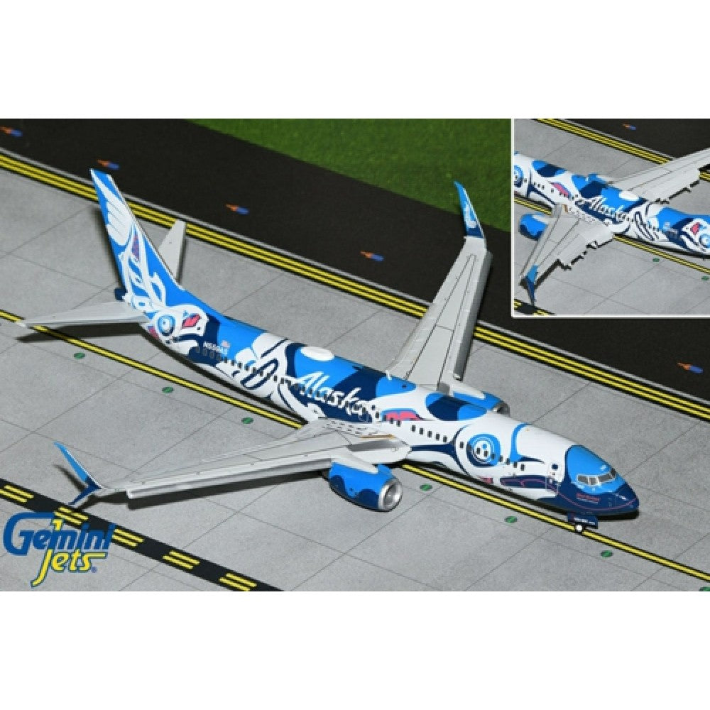 Gemini 200 Alaska Boeing 737-800 1:200 scale die-cast model aircraft (item No: G2ASA1246F) - Chester Model Centre