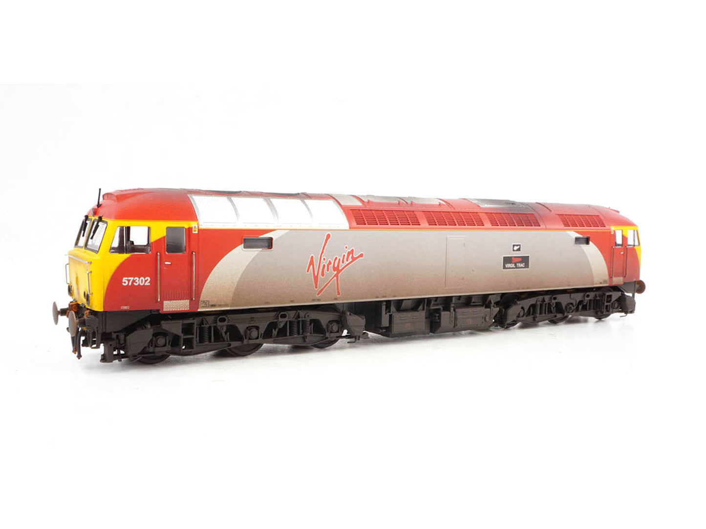 Heljan HN5706 OO Gauge Class 57 302 'Virgil Tracy' Virgin Trains Silver/Red Wthrd - Chester Model Centre