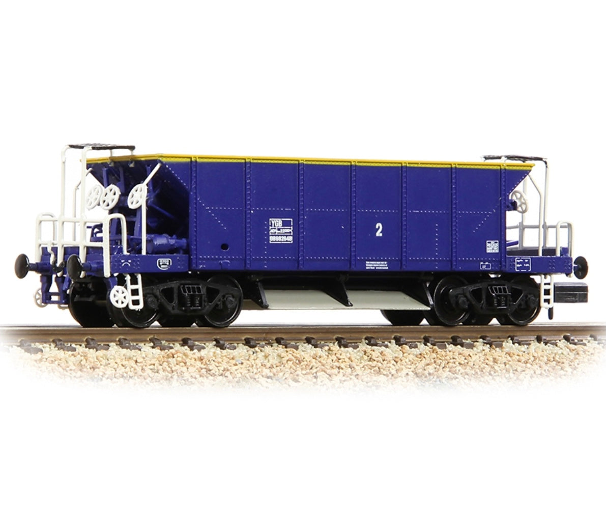 Graham Farish 377-005 BR YGB Bogie Hopper Wagon Mainline Blue - Chester Model Centre