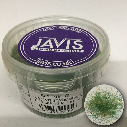 Javis STATIC GRASS No 5 SPRING MIX 6mm - Chester Model Centre