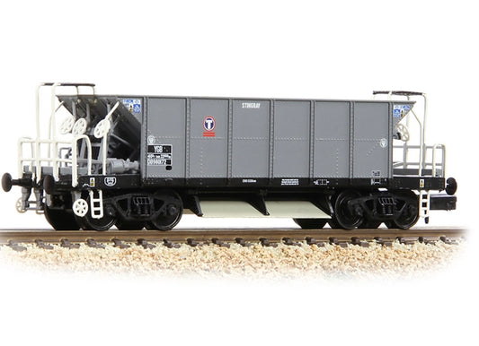 Graham Farish 377-006 BR YGB 'Stingray' Bogie Hopper Wagon Transrail Grey - Chester Model Centre