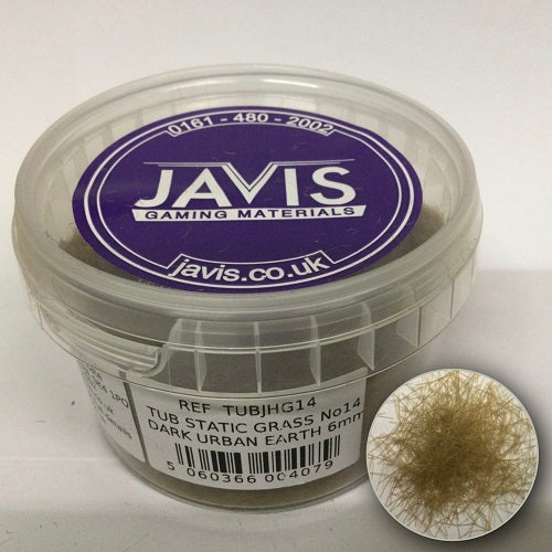 Javis STATIC GRASS No 14 URBAN EARTH 6mm - Chester Model Centre