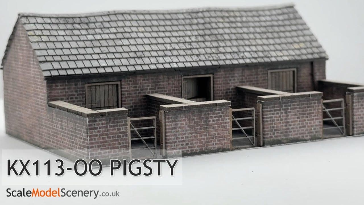 Scale Model Scenery KX113-OO Pigsty - OO/4mm/1:76 - Chester Model Centre