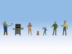 Noch TT:120 N45593 Barbecue Party (5) Figure Set - Chester Model Centre