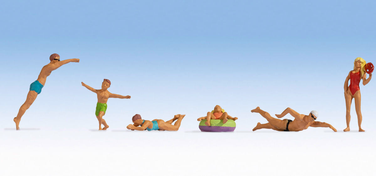 Noch TT:120 N45849 Bathers (6) Figure Set - Chester Model Centre