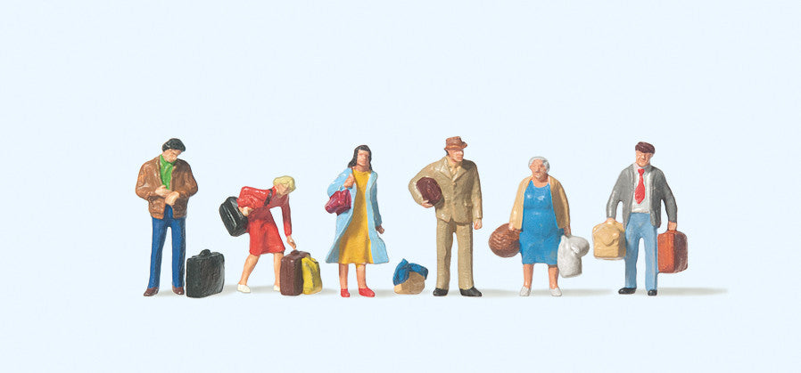 Preisser PR75001 TT:120 Passengers Waiting (6) Figure Set - Chester Model Centre