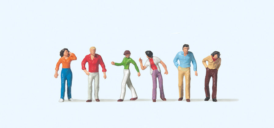 Preisser PR75003 TT:120 Passers By Walking (6) Figure Set - Chester Model Centre