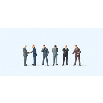 Preiser TT:120 75032 Businessmen (6) Figure Set - Chester Model Centre