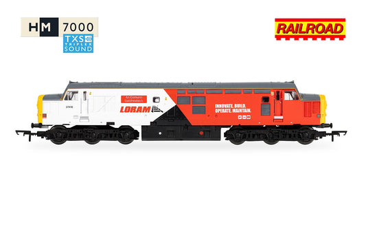 Hornby Railroad plus - Enhanced Livery R30436TXS Loram Class 37 AN COMUNN GAIDHEALACH NO. 37418 (WITH SOUND) - Chester Model Centre
