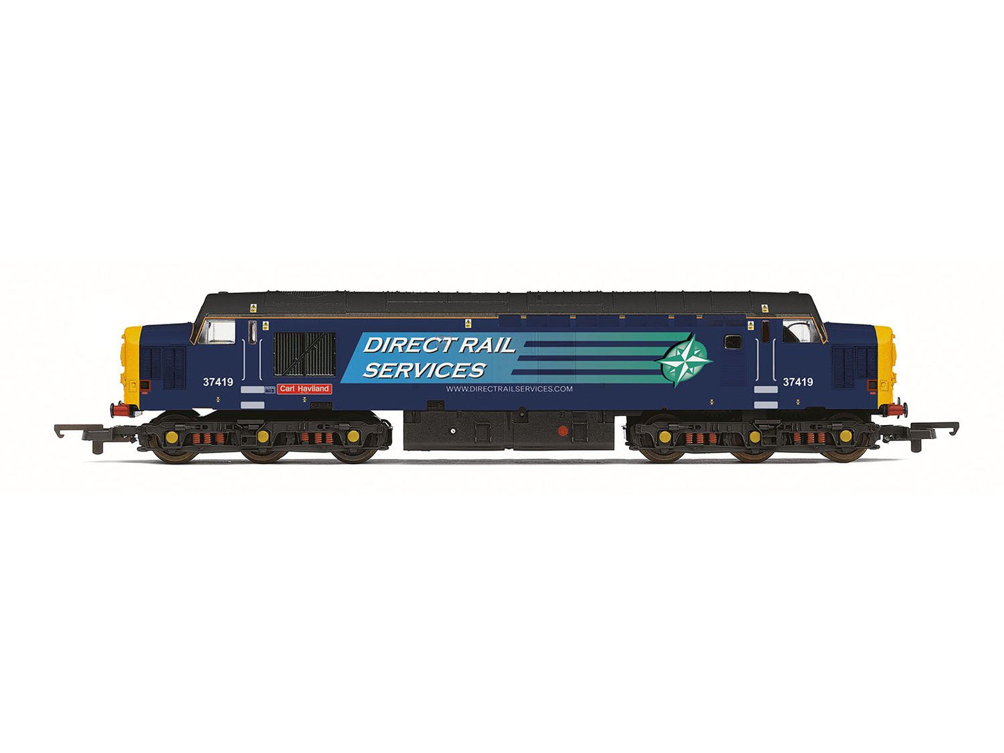Hornby Railroad Plus - Enhanced Livery R30437 DRS Class 37 Carl Haviland DCC Ready NO. 37419 - Chester Model Centre