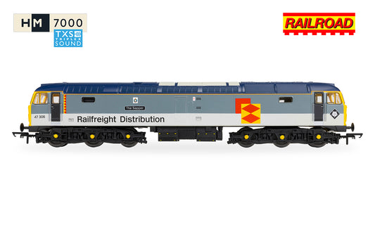 Hornby R30440TXS RailRoad - Railfreight Distribution - Class 47 - 'The Sapper' 47306 (DCC Sound Fitted) - Chester Model Centre