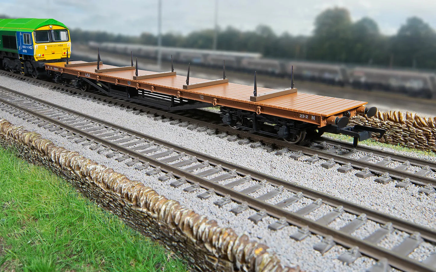 R60202 Hornby OO Gauge LMS 'Salmon' bogie wagon Running number 721000 - Chester Model Centre