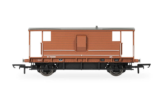 Hornby OO Gauge R60286 BR Bauxite (ex LMS) 20T Brake Van No.732350 - Chester Model Centre