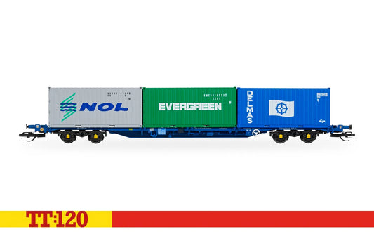 HORNBY TT6032 Touax KFA Container Wagon with 3x20 Containers - Chester Model Centre