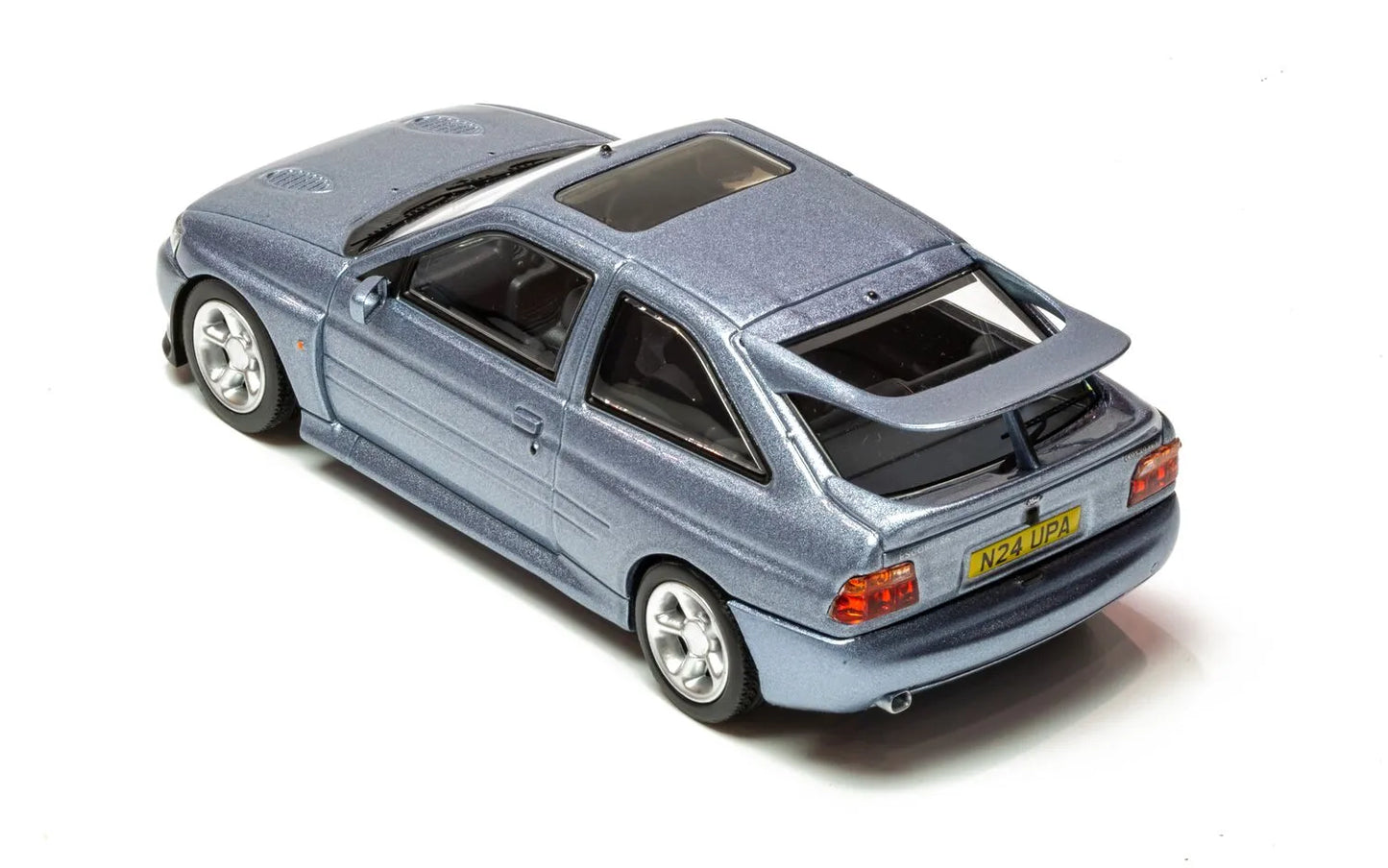 CORGI Vanguards VA14808 Ford Escort RS Cosworth Die-Cast Model Auralis Blue. No. N24 UPA - Chester Model Centre
