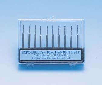 10pc 3/32' SHANK DRILL SET - Chester Model Centre