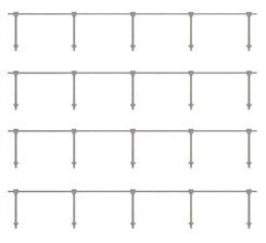 SINGLE RAIL STANCHIONS - Chester Model Centre