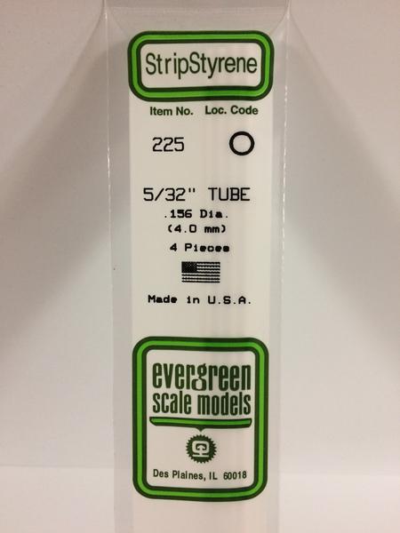 Evergreen 225 - 4.0 mm Tube - Chester Model Centre
