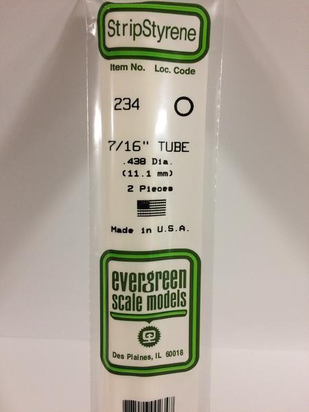 Evergreen 234 - 11.1mm Tube - Chester Model Centre