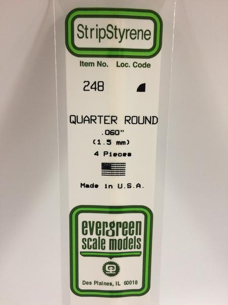 Evergreen 248 - 1.5mm Quarter Round - Chester Model Centre