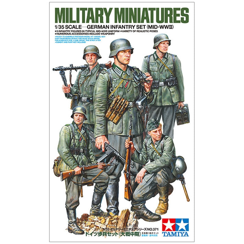 German Infantry Set Mid-WWII - Chester Model Centre