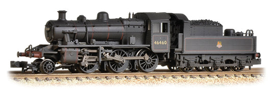 Ivatt Class 2MT 2-6-0 46460 BR Lined Black Early Emblem Weathered - Chester Model Centre