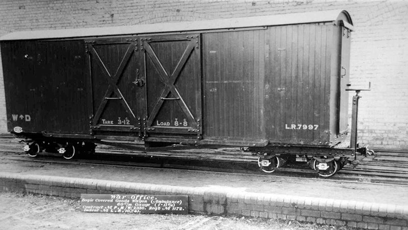Covered Goods Wagon WW1 WD Grey Weathered - Chester Model Centre