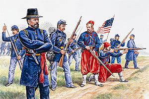 Union Infantry and Zuaves - Chester Model Centre