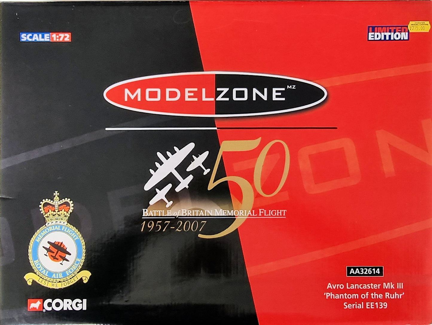 Corgi AA32614 Avro Lancaster Mk III "Phantom of the Ruhr EE139 - Chester Model Centre