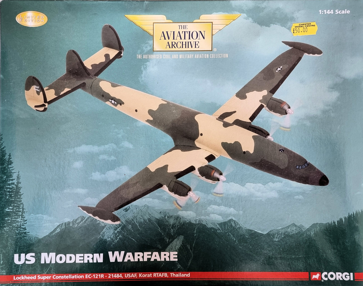 Corgi The Aviation Archive AA35103 1:144 Lockheed Super Constellation - Chester Model Centre