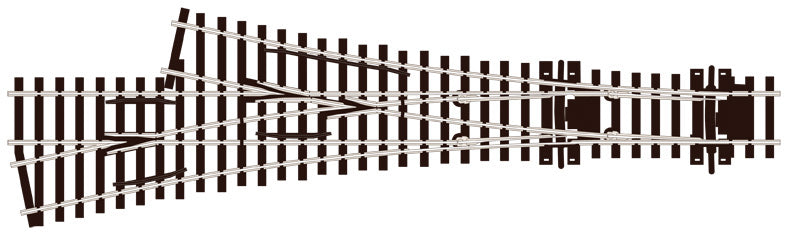 Asymmetric 3 Way Turnout medium radius - Chester Model Centre