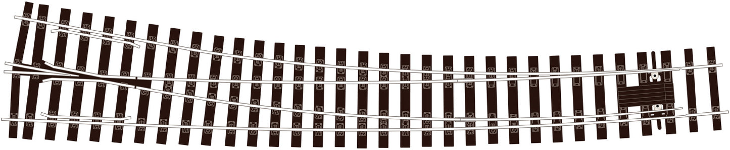 Curved Turnout R/H Electrofrog - Chester Model Centre