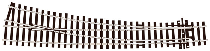 Curved Double Radius R/H Turnout Electrofrog - Chester Model Centre