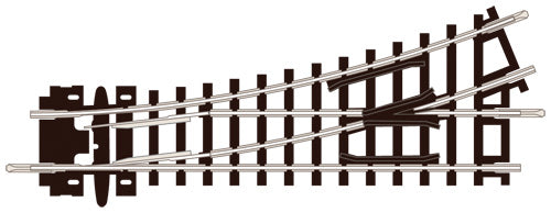 Peco N Gauge ST-6 No.1 Radius L/H Turnout - Chester Model Centre