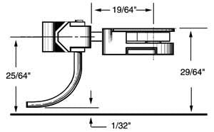 30 Series Coupler Medium (19/64'') Centreset Shank (2pr) - Chester Model Centre