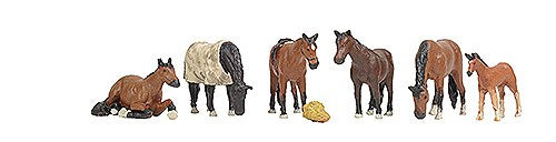 Horses x 7 - Chester Model Centre