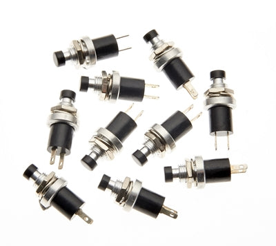 10 X PUSH TO MAKE SWITCH BLUE - Chester Model Centre