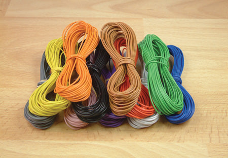 10m Layout Wire 18 Strand/0.1 Brown - Chester Model Centre