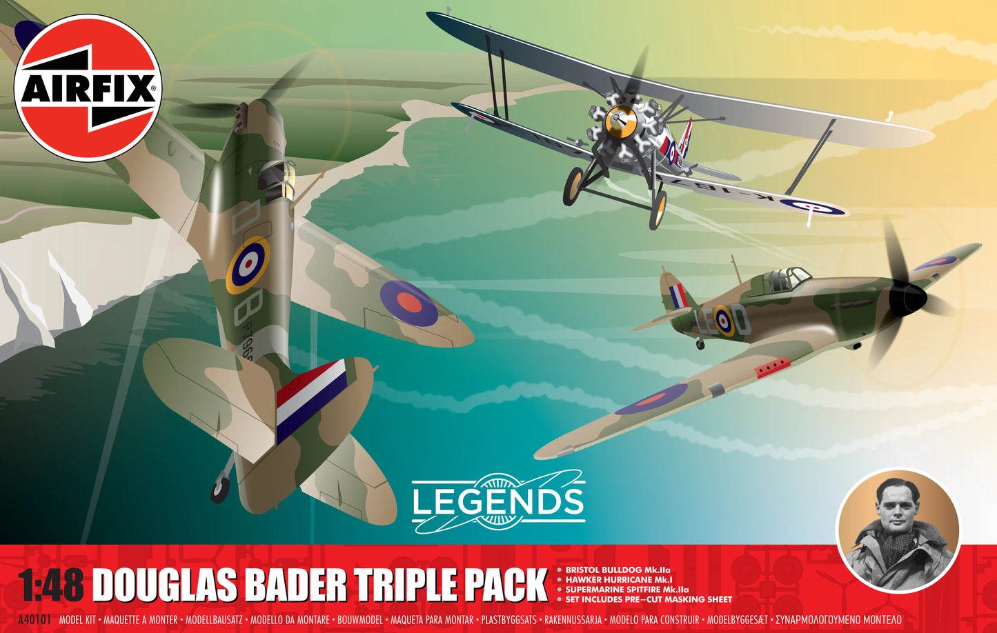 Airfix A40101 Legends Douglas Bader Triple Pack