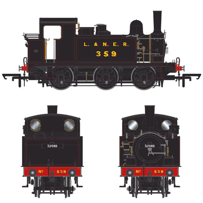 ACCURASCALE (ACC2440) HOLDEN J67/J69 Class 0-6-0T LNER 359 (7539) - Era 3 LNER Lined Black - DCC Sound Fitted - Chester Model Centre