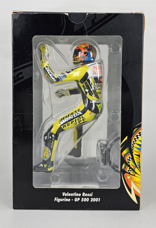 MINICHAMPS Limited Edition (7446 Pieces) #312 010046 - 1/12 Scale Resin Figurine Valentino Rossi GP 500 2001 - Chester Model Centre