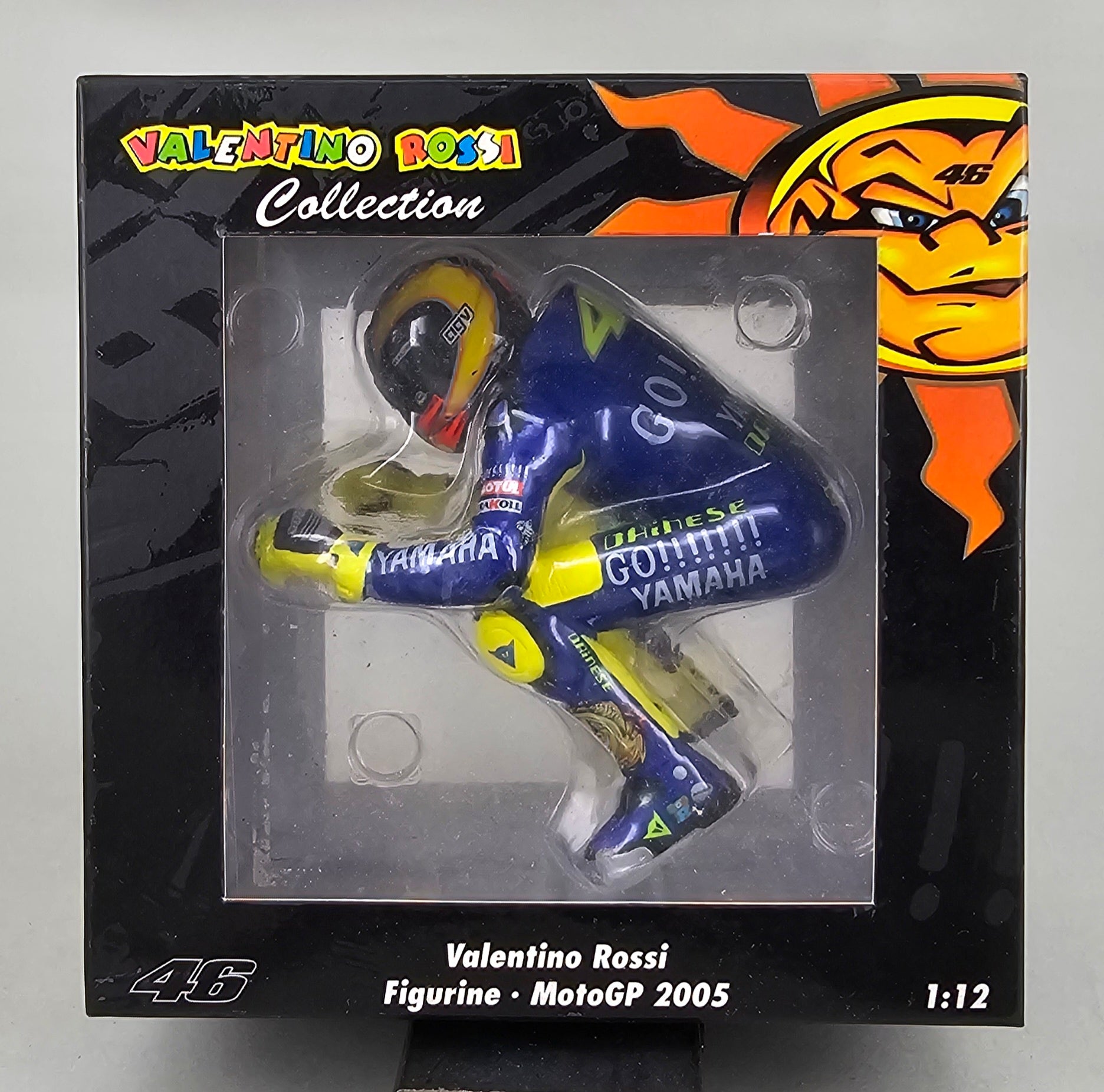 MINICHAMPS Limited Edition (2999 pieces) #312 050146 - 1/12 Scale Resin Figurine Valentino Rossi MotoGP 2005 - Chester Model Centre