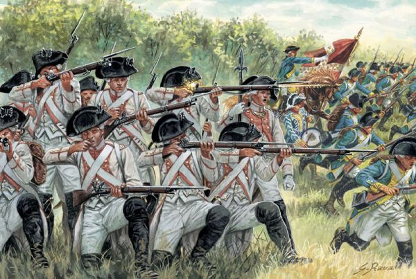 Italeri 1:72 6043 French Infantry American War of Independence 1776