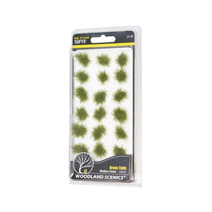Woodland Scenic Peel 'n' Place Tufts Grass Tufts Medium Green FS771 - Chester Model Centre