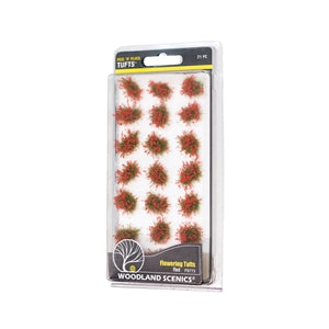Woodland Scenic Peel 'n' Place Tufts Flowering Tufts Red FS773 - Chester Model Centre
