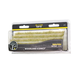 Woodland Scenic Peel 'n' Place Tufts Edging Strips Light Green FS780 - Chester Model Centre