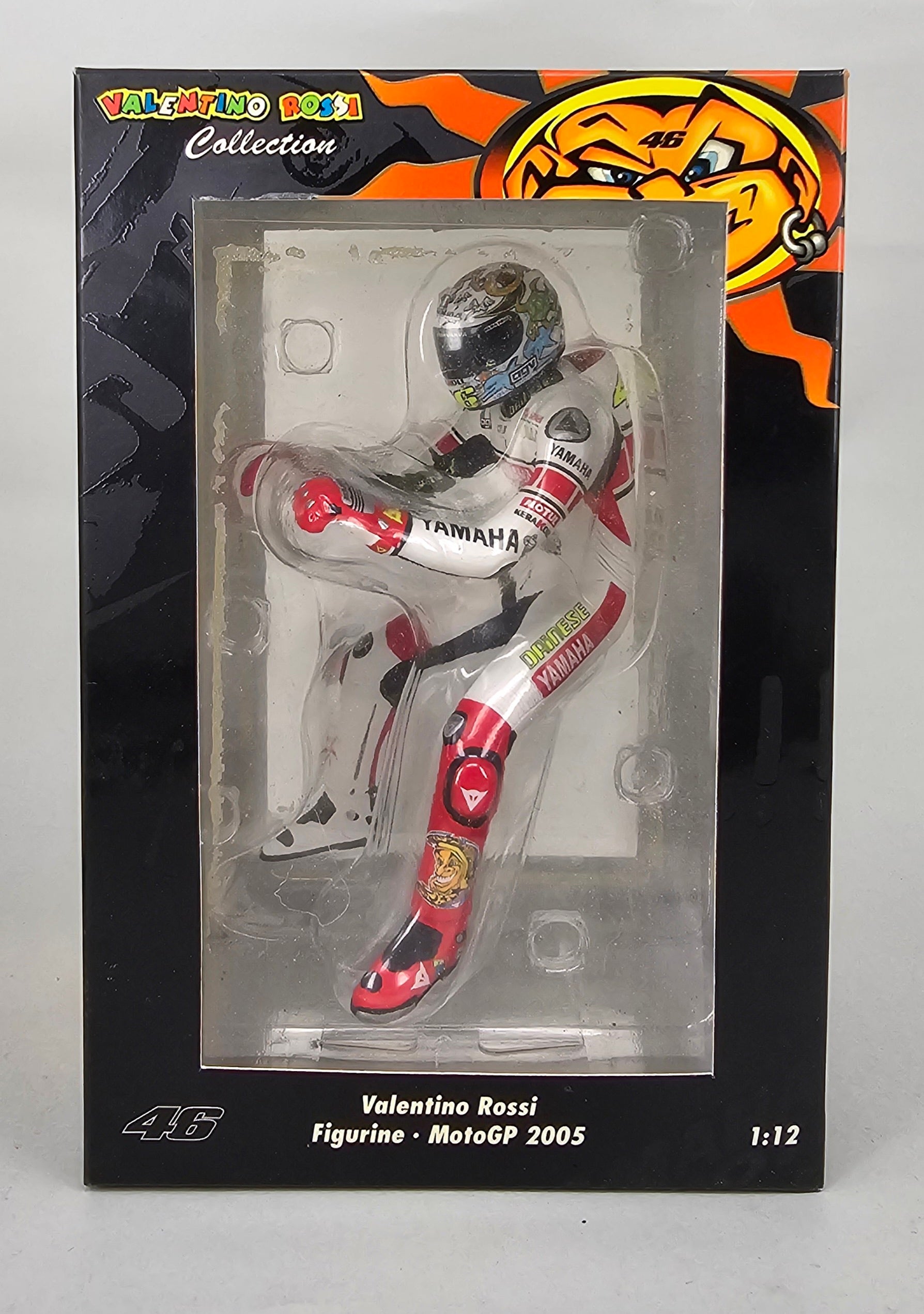 MINICHAMPS Limited Edition (3,999 items) 312 050086 - 1/12 Scale Seated Figurine Valentino Rossi MotoGP 2005 - Chester Model Centre